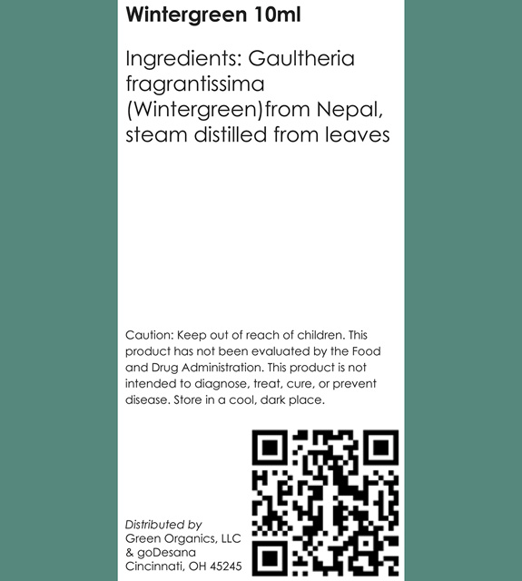 Wintergreen Back Label