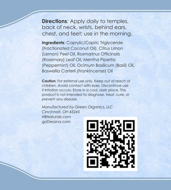 Clear Mind Back Label