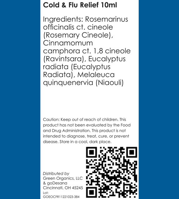 Cold & Flu Relief Back Label