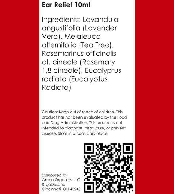Ear Relief Back Label
