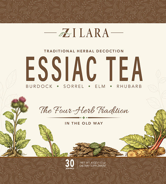 Essiac Tea Front Label