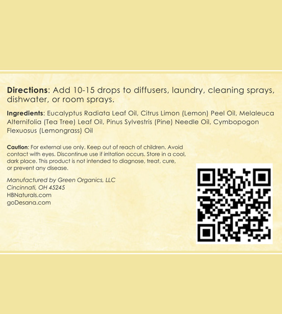 Fresh Home Back Label