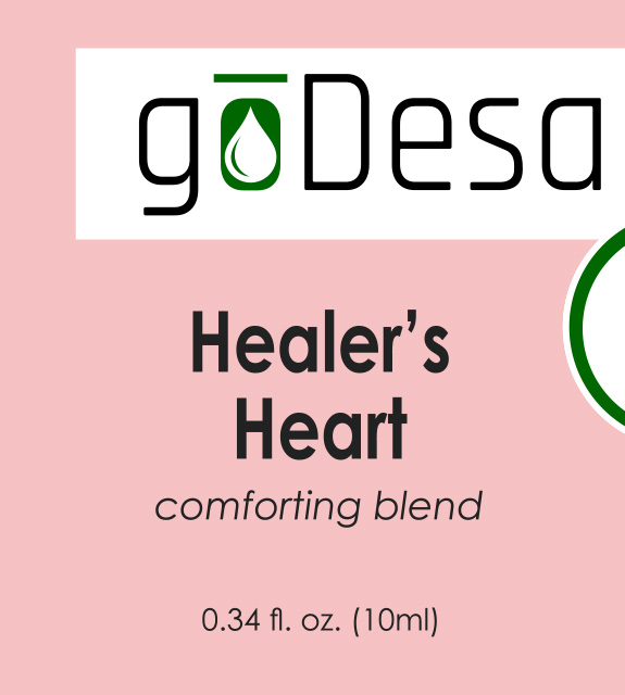 Healer's Heart Front Label