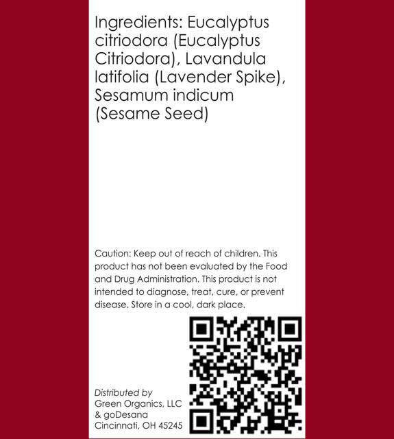 Inflam Relief Back Label