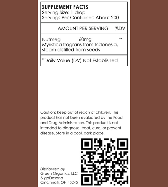 Nutmeg Back Label