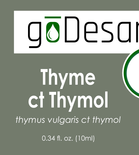 Thyme ct. Thymol Front Label