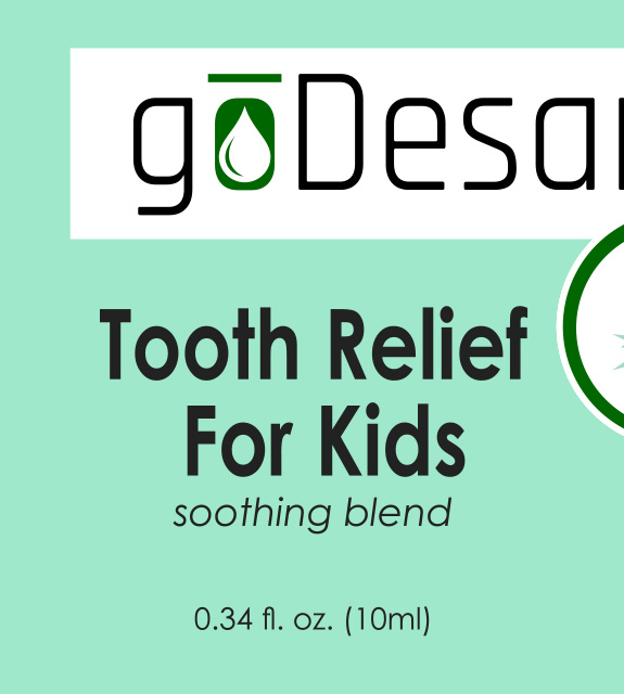 Tooth Relief For Kids Front Label