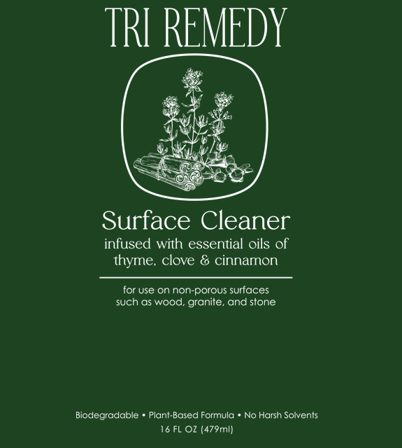 Tri Remedy Surface Cleaner Front Label